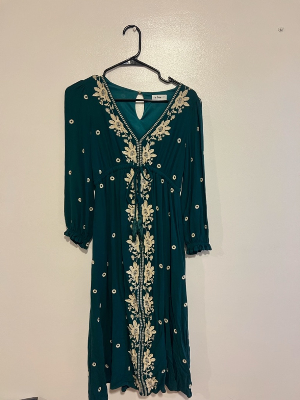 Green maxi dress